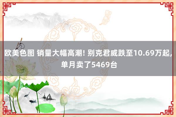 欧美色图 销量大幅高潮! 别克君威跌至10.69万起， 单月卖了5469台