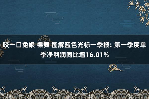 咬一口兔娘 裸舞 图解蓝色光标一季报: 第一季度单季净利润同比增16.01%